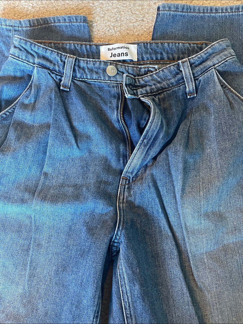 Reformation Pleated Jeans